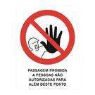 Sinaletica proibida entrada 210×295 mm