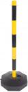 Suporte de corrente c/ base Preto/Amarelo