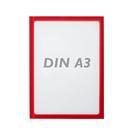  Suporte display de documentos magnético A3 Vermelho
